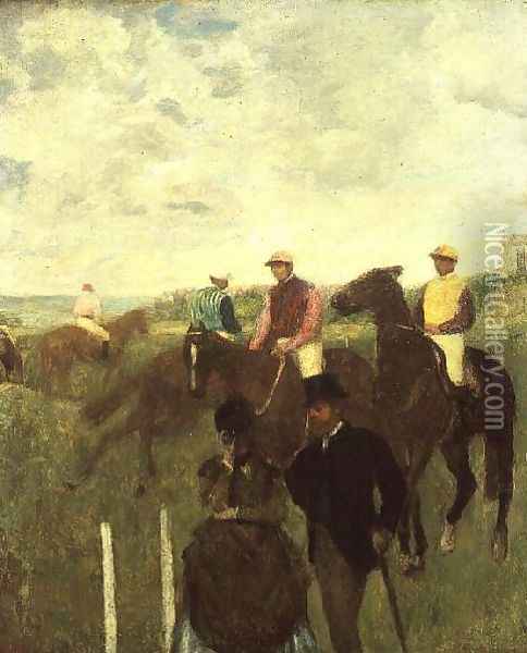 Before the Races Oil Painting - Edgar Degas