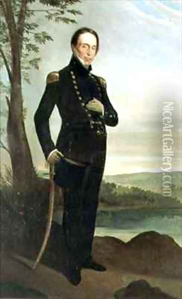 Portrait of Captain John Piper 1773-1851 Oil Painting - Augustus Earle