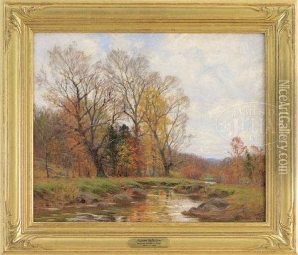 Autumn Reflections Oil Painting - William Merritt Post