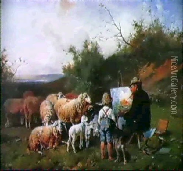Der Kunstkritiker Oil Painting - Otto Friedrich Gebler