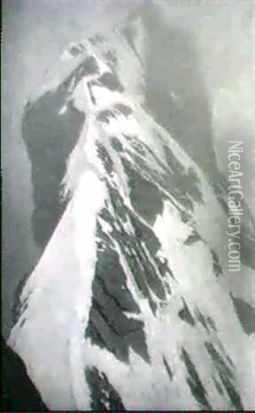 Bergspitze Oil Painting - Otto Barth