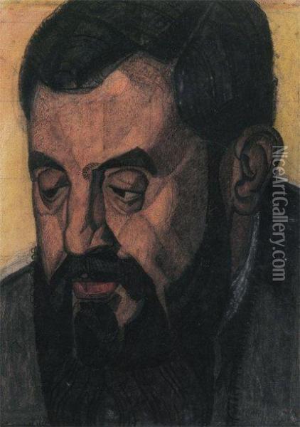 Portrait D'homme Oil Painting - Jules Oury, Dit Marcel-Lenoir