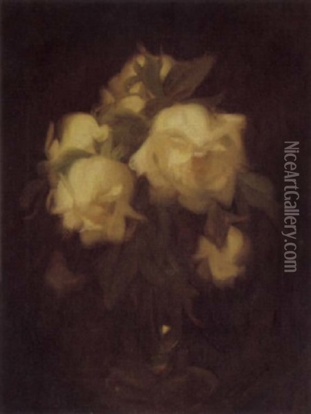 Roses Oil Painting - Stuart James Park