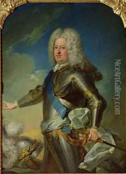 Portrait of Stanislas Lesczinski 1677-1766 King of Poland Oil Painting - Jean Baptiste van Loo