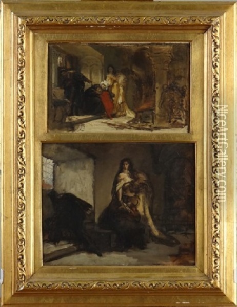 Esquisse Scenes De Genre Oil Painting - Karel Ooms