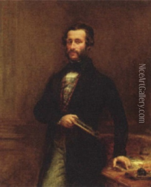 Portrait Of Alexander Milford Sutherland H.e.i.c.s. Oil Painting - John Linnell