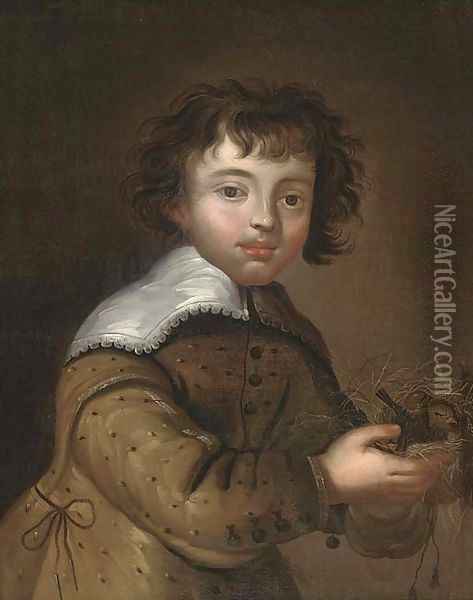 Portrait of a boy 2 Oil Painting - Anglo-Dutch School