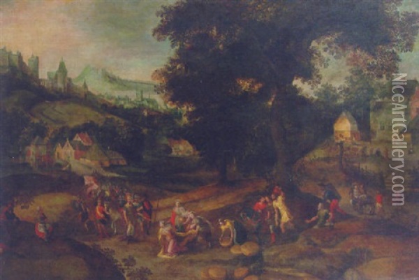 David And Abigail Oil Painting - Cornelisz Molenaer