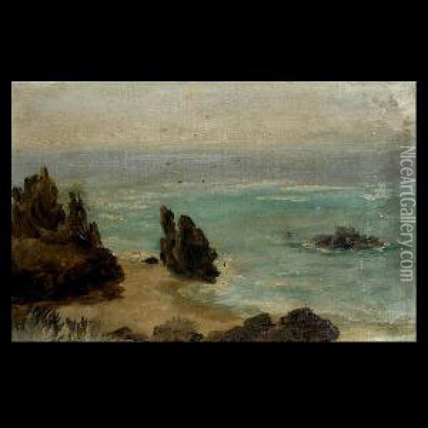 Corona Del Mar. Oil Painting - Mary Stewart Dunlap