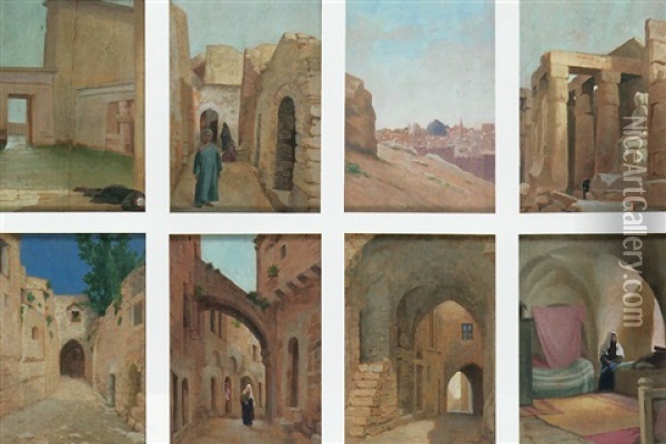 Vue De Jerusalem Oil Painting - Paul Alexandre Alfred Leroy
