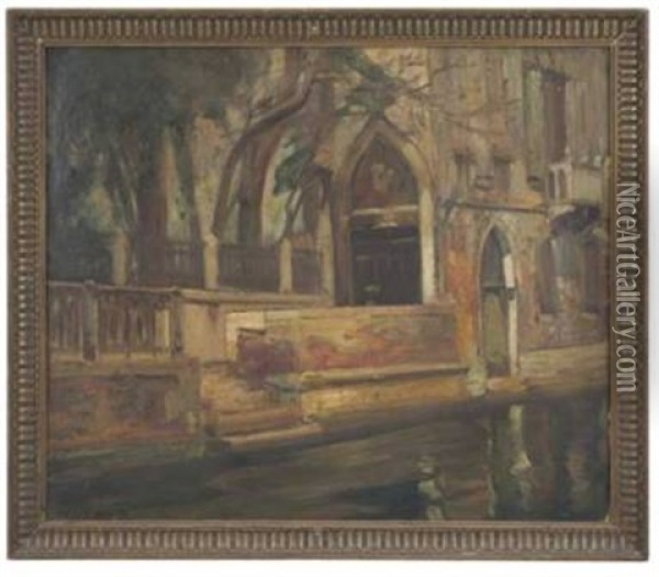 Vista De Venecia Oil Painting - Alfred Smith