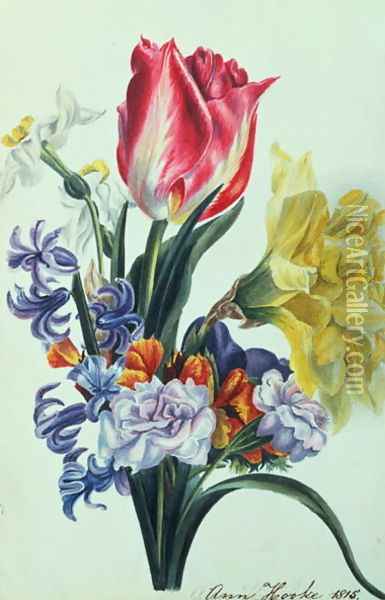 Spring Flowers Oil Painting - Anne Hooke