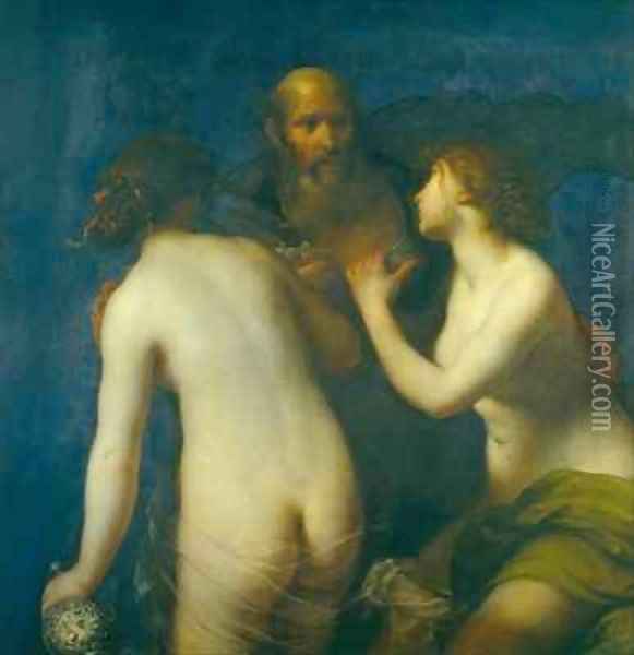 Lot and his Daughters 2 Oil Painting - Francesco Furini