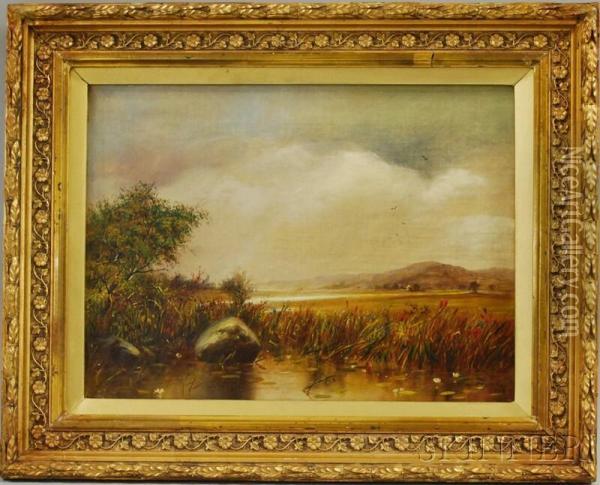 The Edge Of The Prairie Oil Painting - Andrew Fisher Bunner