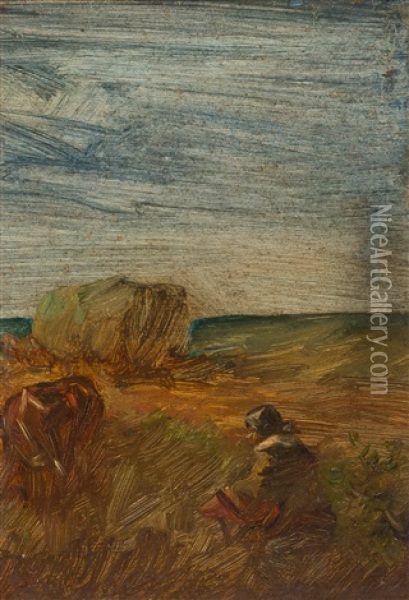 Getreideernte Oil Painting - Wilhelm Busch