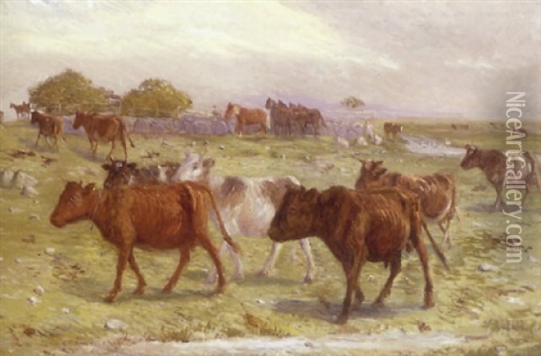 Heste Og Kreaturer Pa Saltholm Oil Painting - Theodor Philipsen