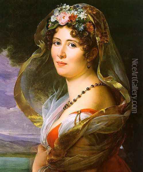 Constance Ossolinska Lubienska 1814 Oil Painting - Baron Francois Gerard