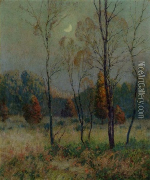 Moonrise Oil Painting - Maurice Braun