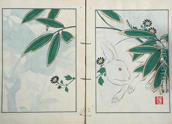 The Rabbit Oil Painting - Kurokawa Yasusada Kigyoku