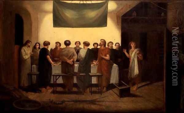 The Last Supper Oil Painting - James Smetham