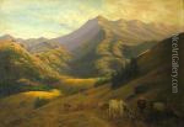 Mt. Tamalplais Oil Painting - Thaddeus Welch