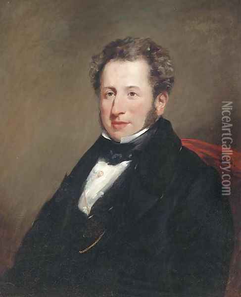 Portrait of a gentleman Oil Painting - Josiah Gilbert
