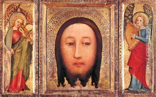 Triptych The Holy Visage of Christ Oil Painting - (Master of Minden) Bertram