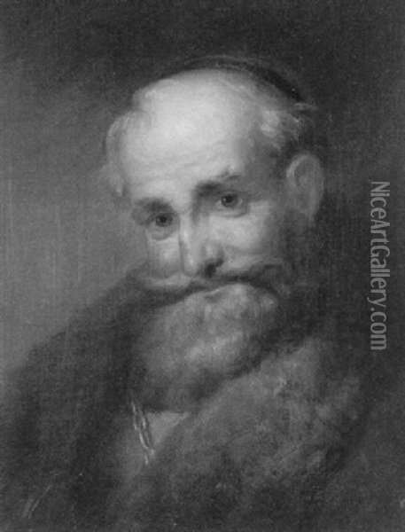 The Rabbi Oil Painting - George Henry Hall