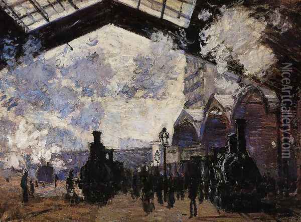 The Saint Lazare Station Oil Painting - Claude Oscar Monet