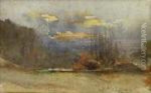 environs De Cremieu Oil Painting - Francois Auguste Ravier