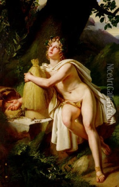 Aristaeus Oil Painting - Charles Philippe Auguste de Lariviere