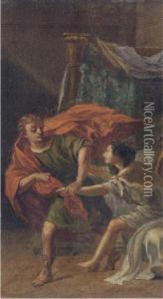 Joseph And Potiphar's Wife Oil Painting - Camillo Procaccini