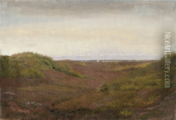 Jutlandische Heidelandschaft Oil Painting - Vilhelm Peter Karl Kyhn