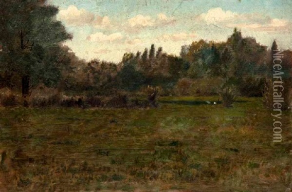 Landschaft Oil Painting - Eduard Ockel