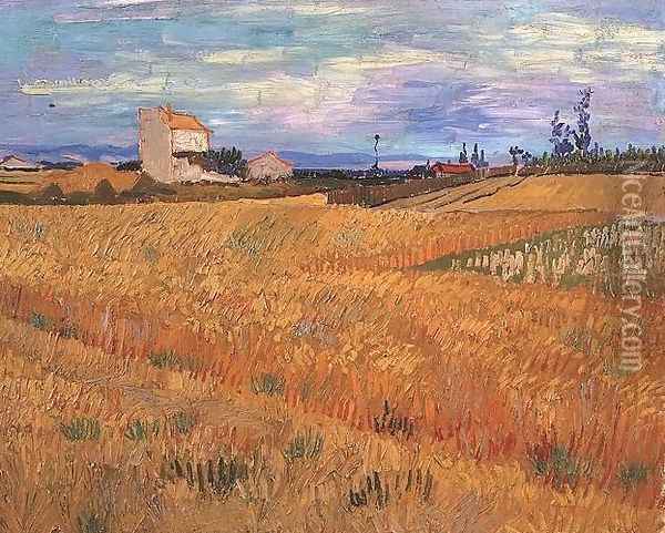 Wheat Field Oil Painting - Vincent Van Gogh