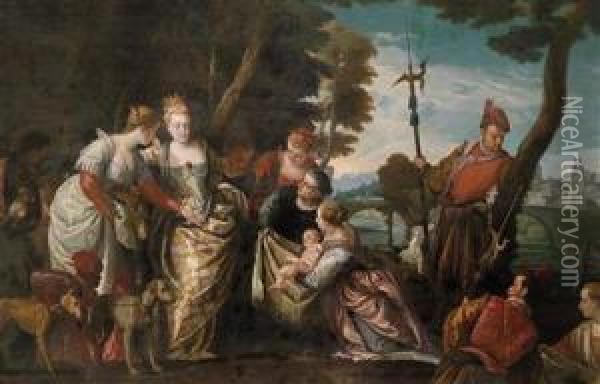 The Finding Of Moses Oil Painting - Paolo Veronese (Caliari)