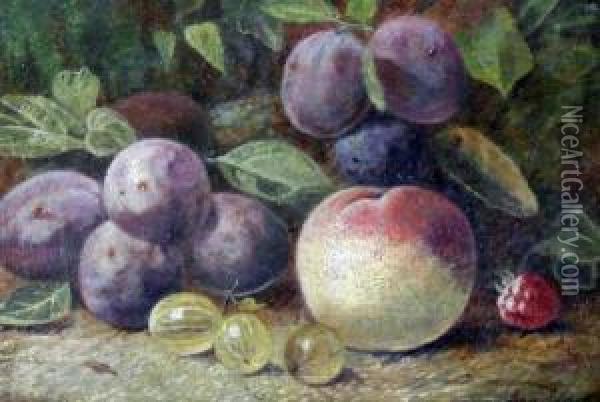 Still Life Of Fruit Oil Painting - George Clare