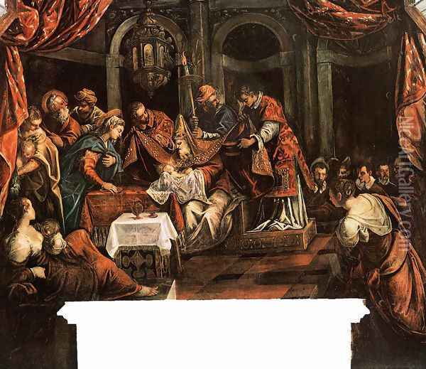 The Circumcision Oil Painting - Jacopo Tintoretto (Robusti)