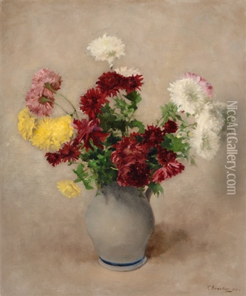 Still Life Of Flowers Oil Painting - Frans Everbag