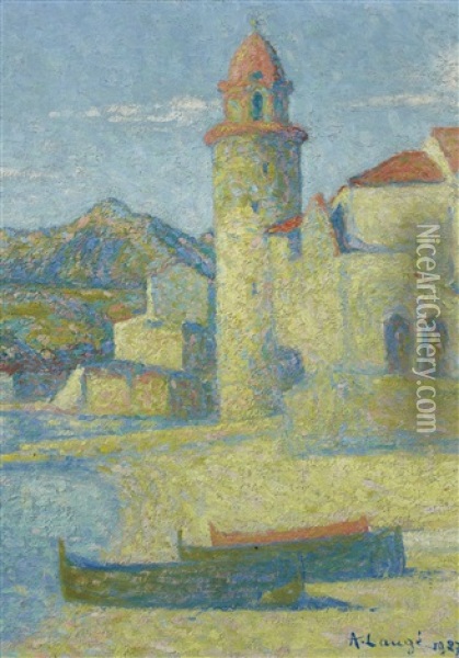 Collioure, Le Phare Oil Painting - Achille Lauge
