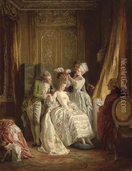 Marie Antoinette Oil Painting - Heinrich Lossow