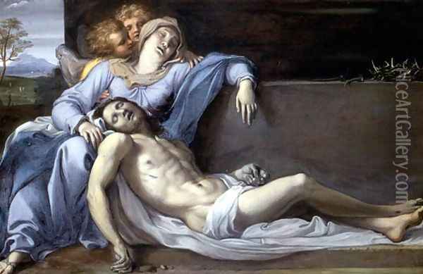 Lamentation of Christ Oil Painting - Annibale Carracci