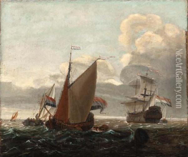 Ii, W Oil Painting - Willem van de, the Elder Velde