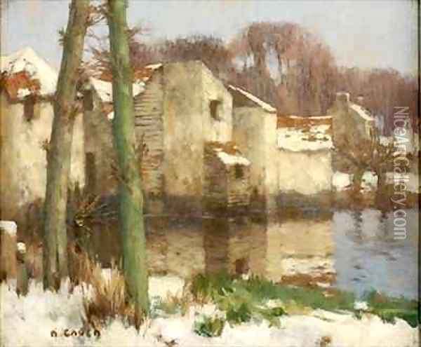 Winter in Normandy 2 Oil Painting - David Gauld