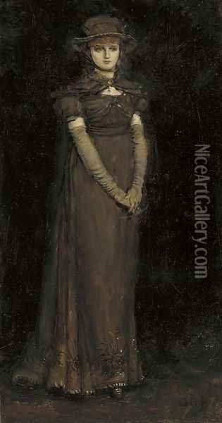 Miss Mary Anderson as Paulina Oil Painting - George Henry Boughton