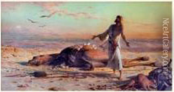 Naufrage Dans Le Desert Oil Painting - Carl Haag