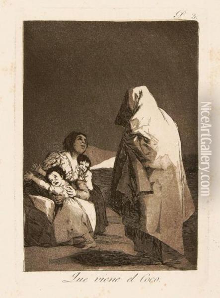 Loscaprichos Oil Painting - Francisco De Goya y Lucientes