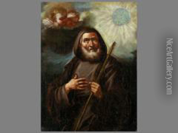 Portrait Eines Heiligen Oil Painting - Francesco de Mura