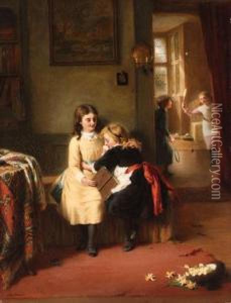Sympathy Oil Painting - George Bernard O'Neill