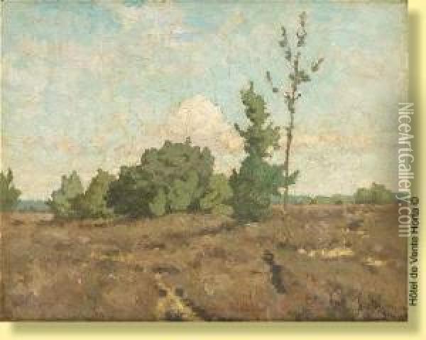 Paysage Arbore Oil Painting - Adriaan Jozef Heymans